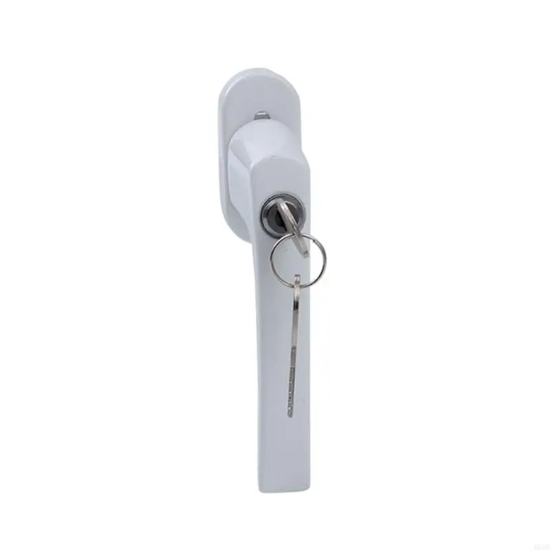 A6HD 2pcs trava a alça da janela com teclas parafusos da porta do galpão da porta da porta