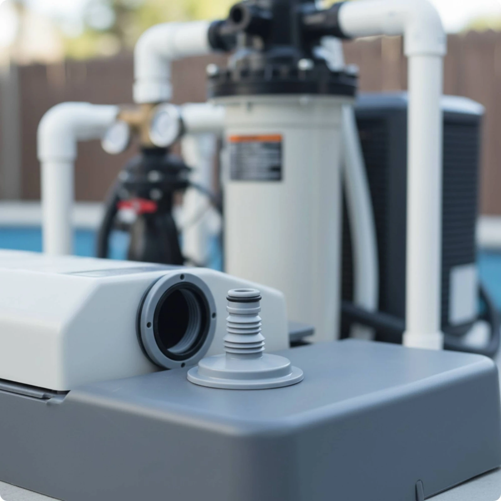 Hose Adapter with Sealing Gasket Leak-Proof Stepped Hose Adapter Connector Ribbed Above-Ground for Pool Owners, Sand Filter