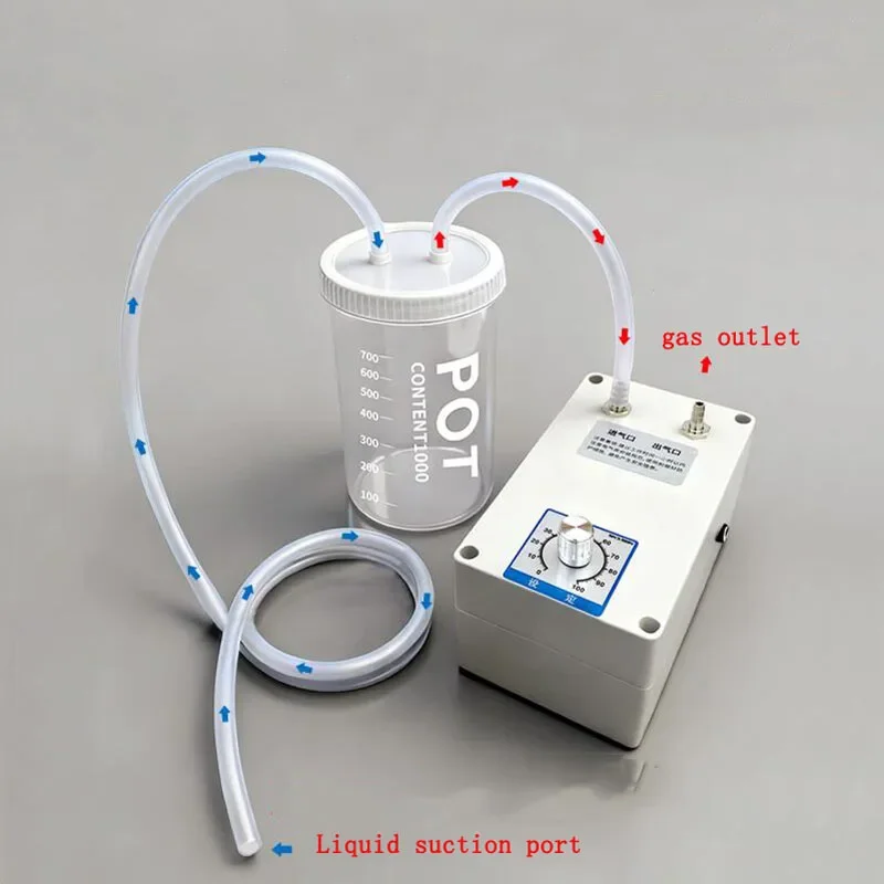 12V Mini Electric Vacuum Pump for Filtration with Adjustable Negative Pressure 1000mL Sealed Filtration Bottle