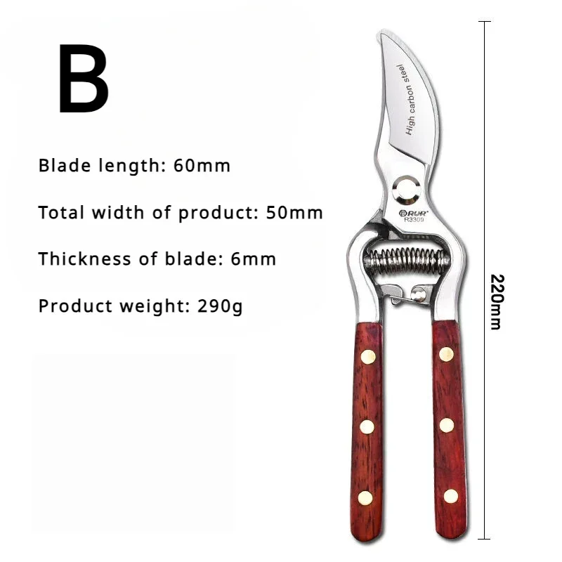 مقصات تقليم الالتفافية الاحترافية - مقص حديقة لجميع الأغراض لتخفيضات صحية على الفروع السميكة وأشجار الفاكهة والزهور