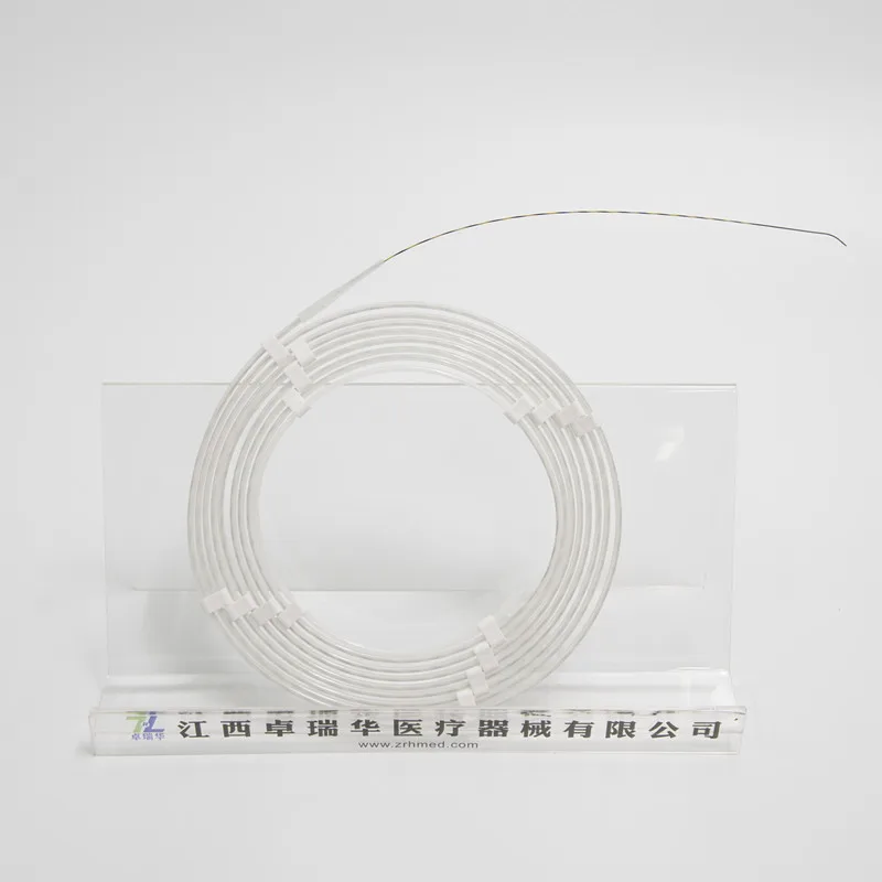 0.035 Inch 4500mm Nitinol Coating Hydrophilic Guidewire With Tip Length 50mm