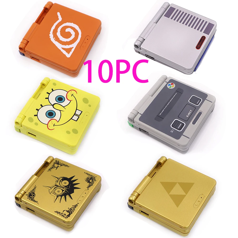 10PC Replacement Housing Shell Case W/Button For Nintendo Gameboy Advance SP GBA SP