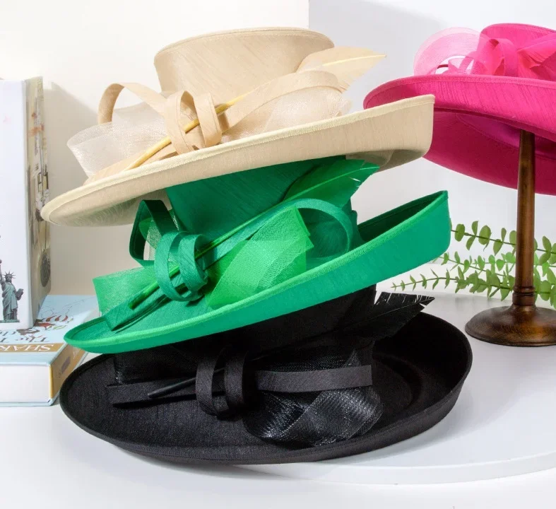 

Women's Outdoor Travel Party Hat Hat with Sun Hat Spring and Summer Seaside Holiday Straw Cap Elegant Sun Cap