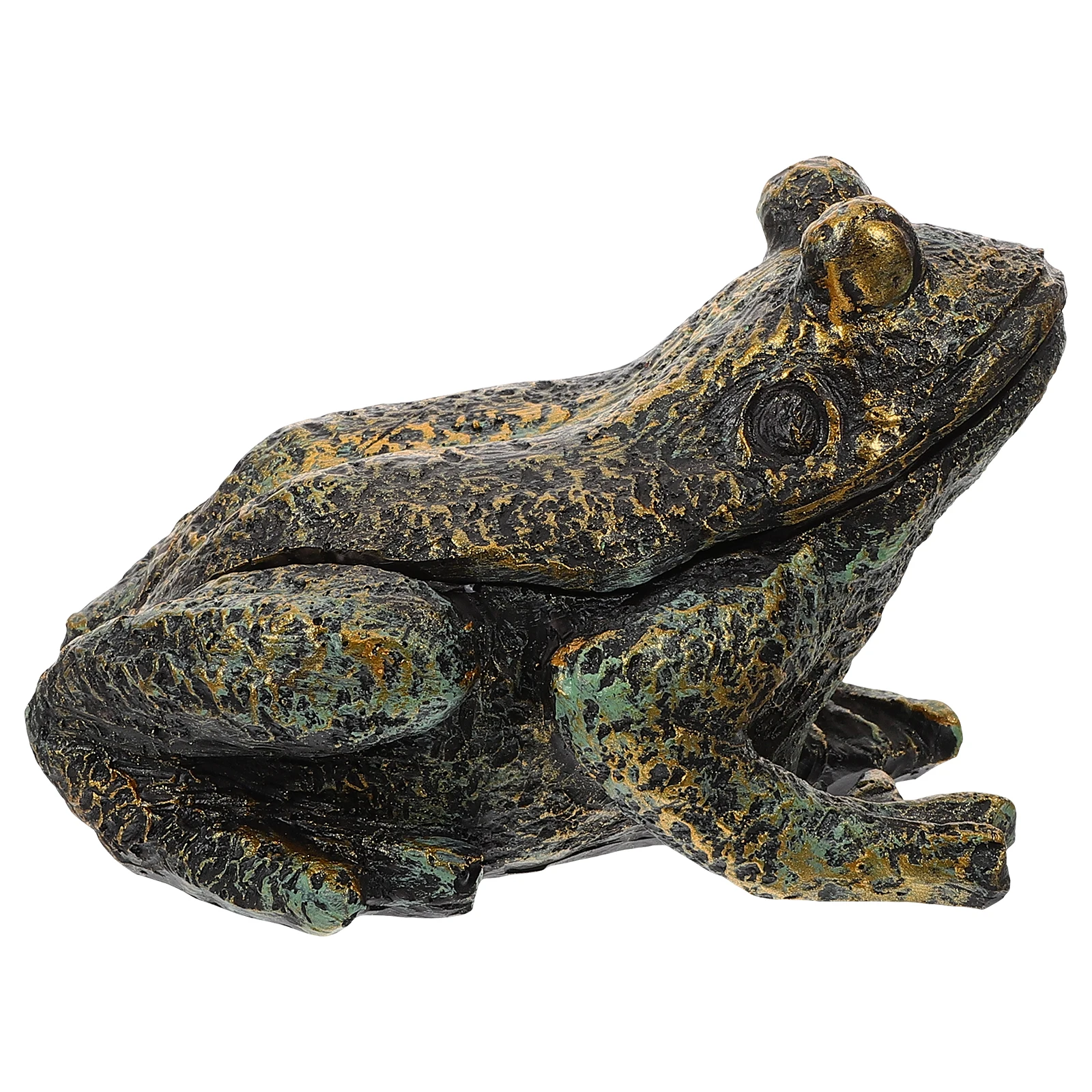 

Spare Outdoor Resin Storage Case Garden Decor Fake Frog Weather Proof Key Hider Key Saving Holder Durable Holder