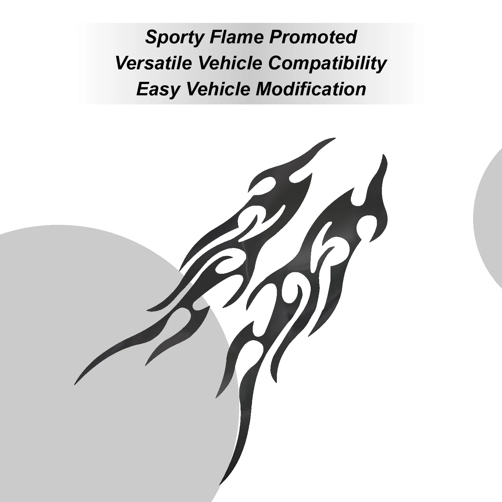 Motorcycle Stickers And Decals Flame Pattern Car Stickers For Men Waterproof Emblem 2 Pieces For Scooter Bumper Mailbox
