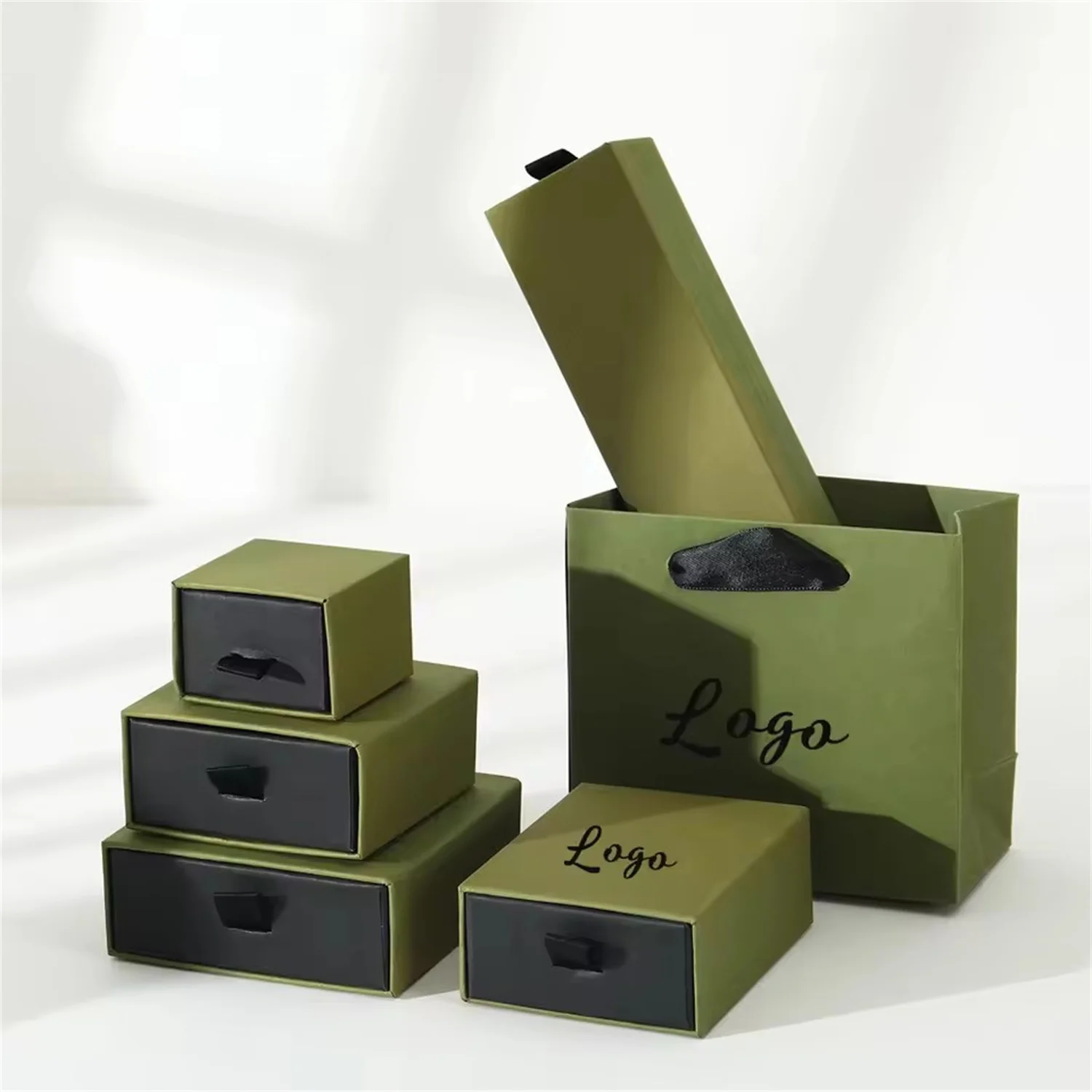 

Пользовательский логотип, кольцо, серьги, ожерелье, браслет, органайзер, коробки, персонализированная упаковка для ювелирных изделий, выдвижной ящик, коробка, свадебный подарок