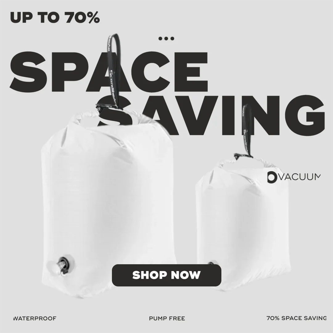 

Waterproof Compression Bags for Clothes Vacuum Packing Bag Travel Luggage Organizer Space Saving Compression Cubes without Pump