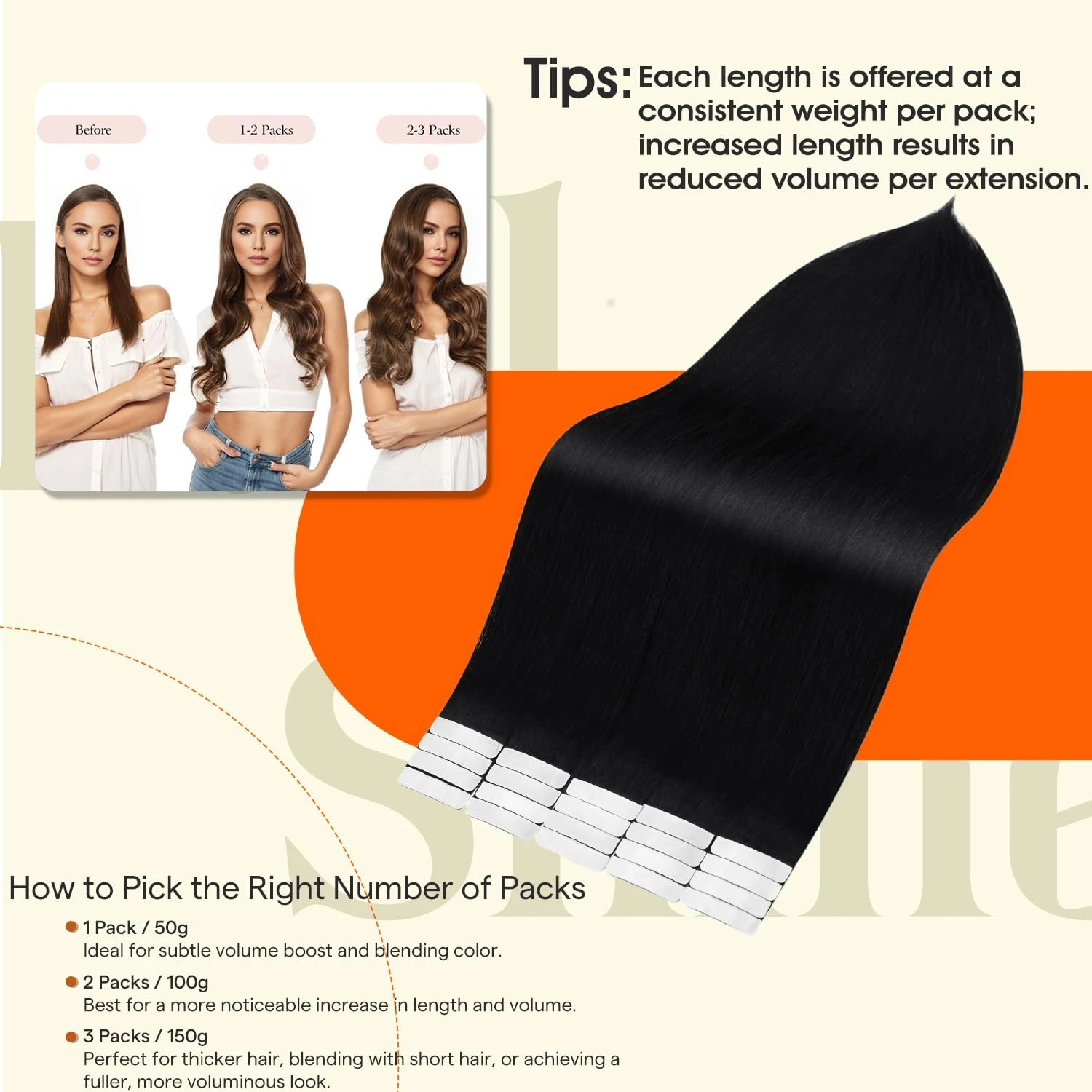 Full Shine Tape on Hair Extensions 20Pcs Skin Weft 100% Real Human Hair Glue in Straight Brazilian Hair for Women