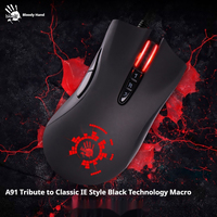 A4tech Blood Hand Ghost A91 Playerunknown'S Battlegrounds Apex Pubg Gaming Mouse Wired Usb E-Sports Programming Reverse Fps Game