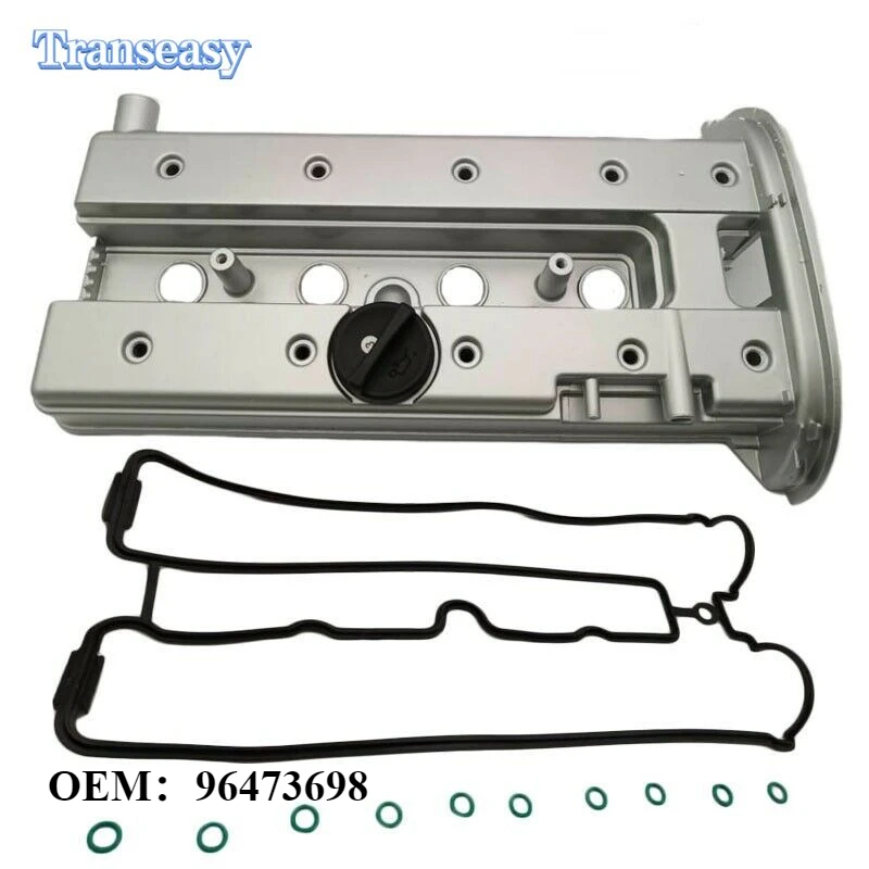 

96473698 Valve Cover Aluminum With Gasket Suit For 2004-2005 Chevrolet Aveo 1.6L Car Accessories Tools