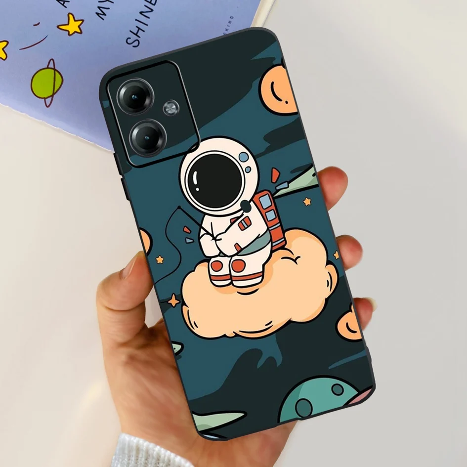 For Moto G14 2023 Case New Fashion Marble Cartoon Soft Cover For Motorola Moto G13 G23 G53 G73 Shockproof Bumper on MotoG14 Etui