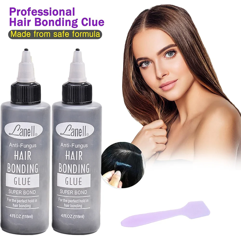 Bonding Glue for Lace Front Waterproof Wig Glue Strong Hold Water Resistant Wig Glue Wig Installation Kit Set for Closure Toupee