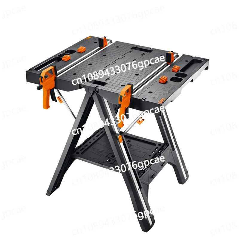 Multifunctional Work Tool Table WX051 Mobile Portable Woodworking Console Saw Table Folding Tool