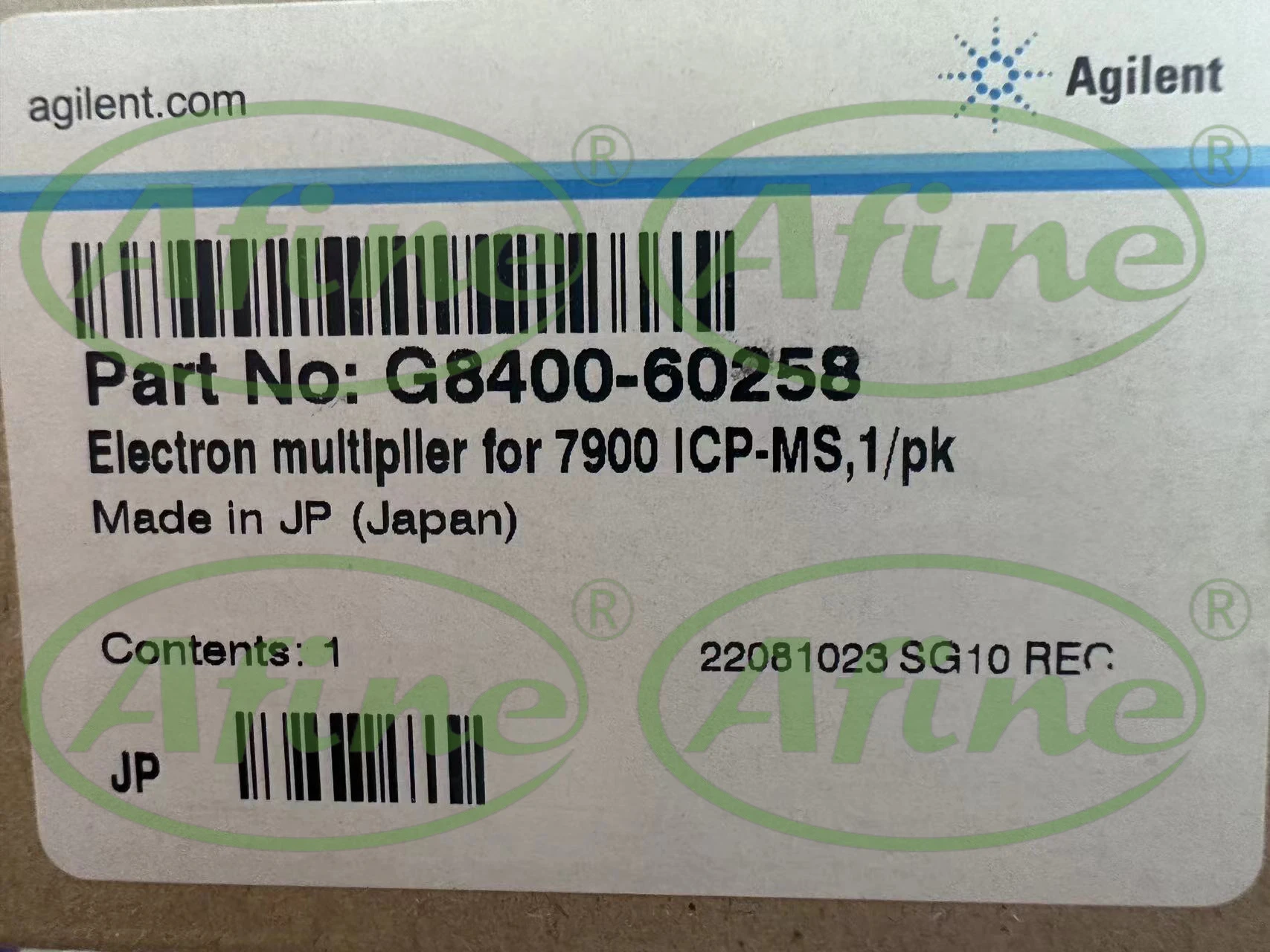 

AFINE Agilent Detectors for ICP-MS, G8400-60258, Electron Multiplier Detectors for Agilent 7800,7850,7900 ICP-MS