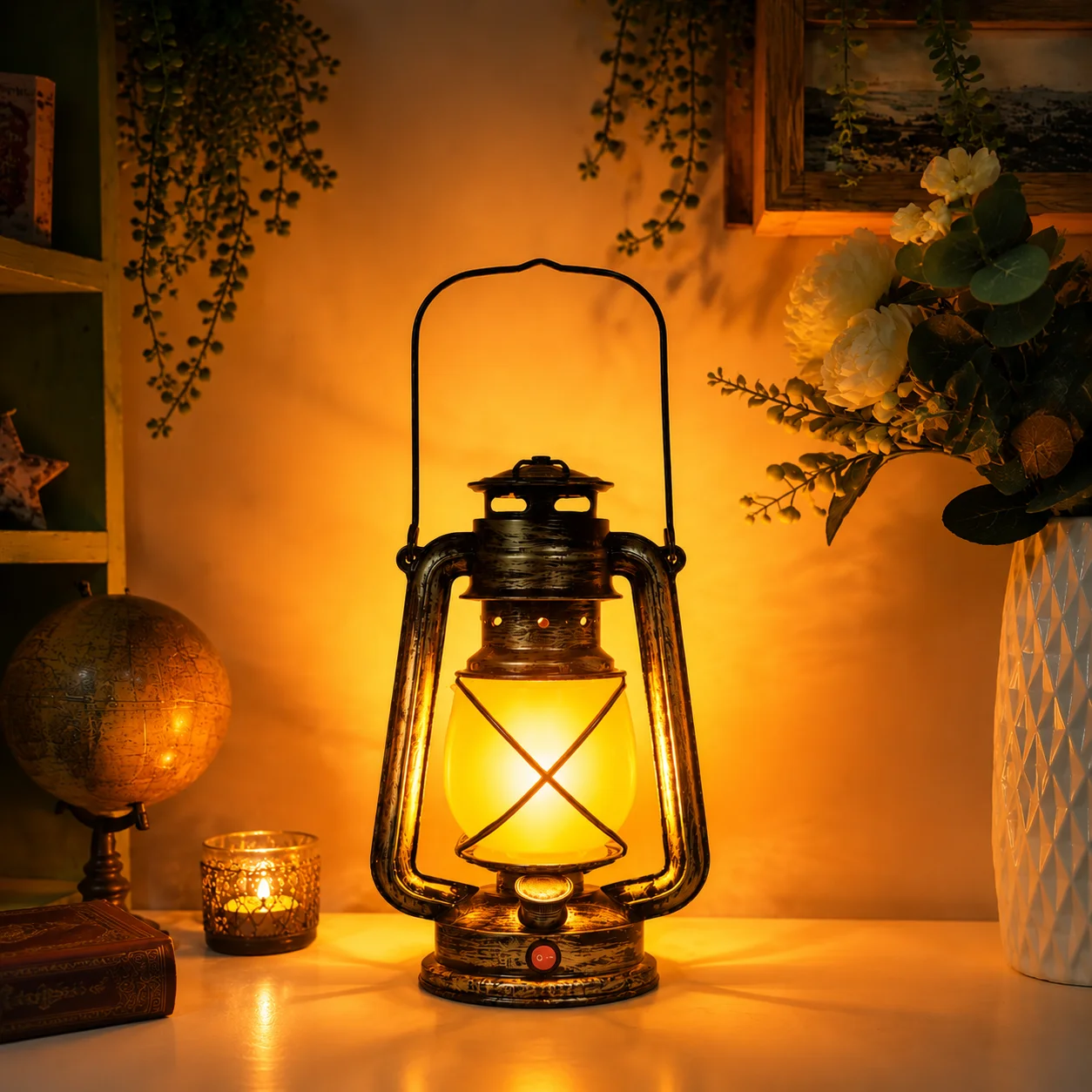 Decor Lighting Cy - Retro Portable LED Horse Lantern Lamp