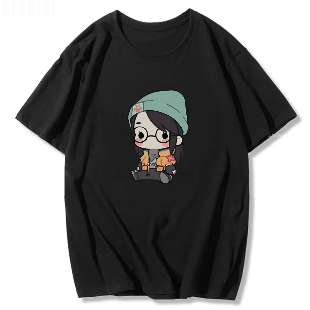 Game Valorant Cartoon Omen Viper Reyna Sova Kawaii Cotton T Shirt Men Women Fashion Cool Vintage Summer Y2k Anime Manga T-shirts