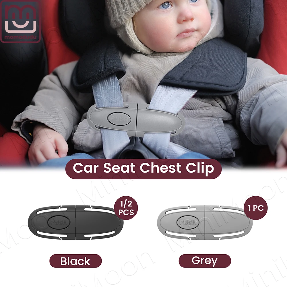 Child Seat Harness Clip, Anti-Escape Lock for Car Seats & Strollers, Adjustable Guard for Parent's Peace of Mind