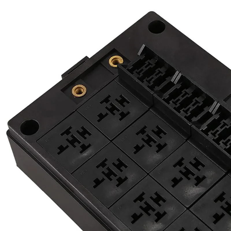 24-Way Waterproof Blade Fuse Holder Box 16-Way Relay Socket Box Dust-Proof For Automotive And Marine Applications