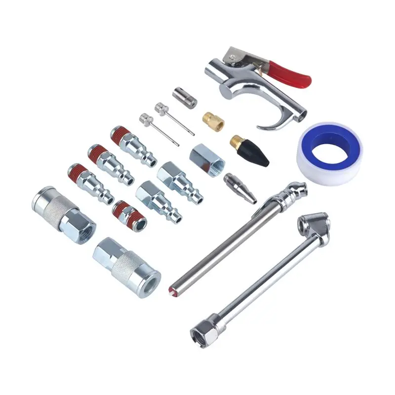 DT19-Universal Air Compressor Pump Hose And Straight Pneumatic Tube With Quick Connect For Professional Dust Blowing