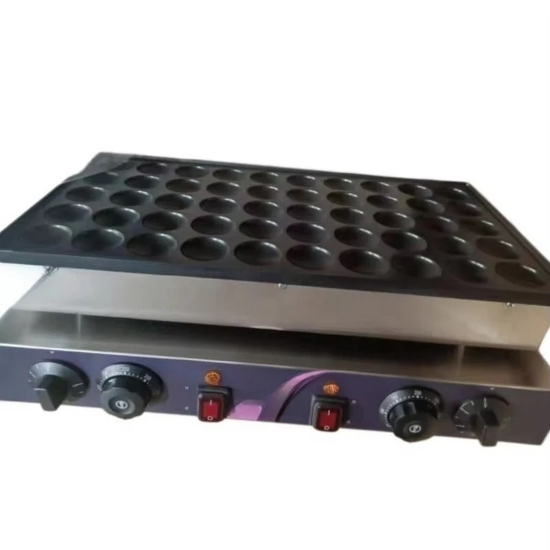 Electric double-sided stainless steel pancake machine for restaurants, non-stick coating, removable and washable frying pan