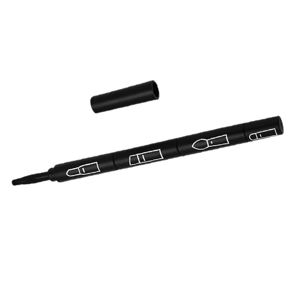 1 Stück 4-in-1-Make-up-Pinsel, tragbares Design, Lippen-Eyeliner, Lidschatten, Concealer-Werkzeug, langlebige Farbe für den Reisen