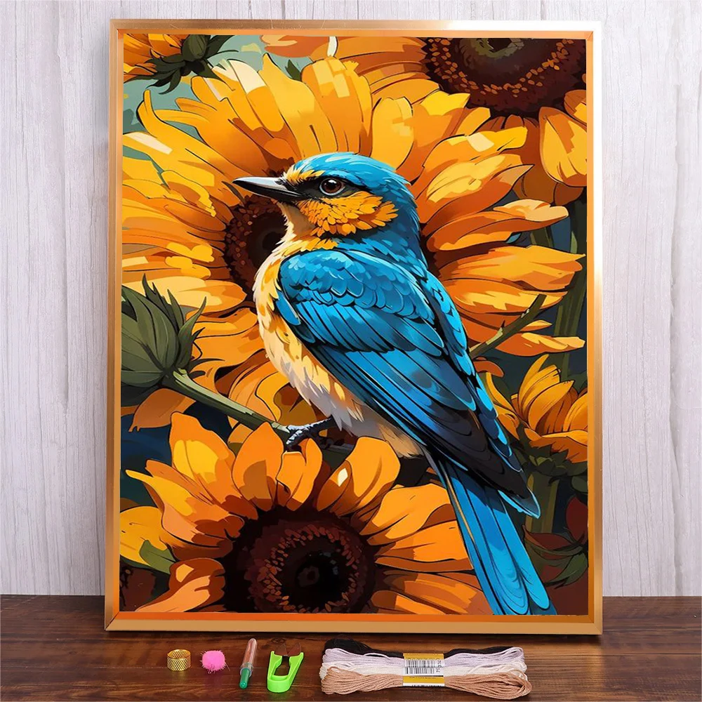 

Animal Bird Cross Stitch Kits Handmade Color Thread Embroidery Girls Craft Home Decoration Gift For Beginner Kids Children
