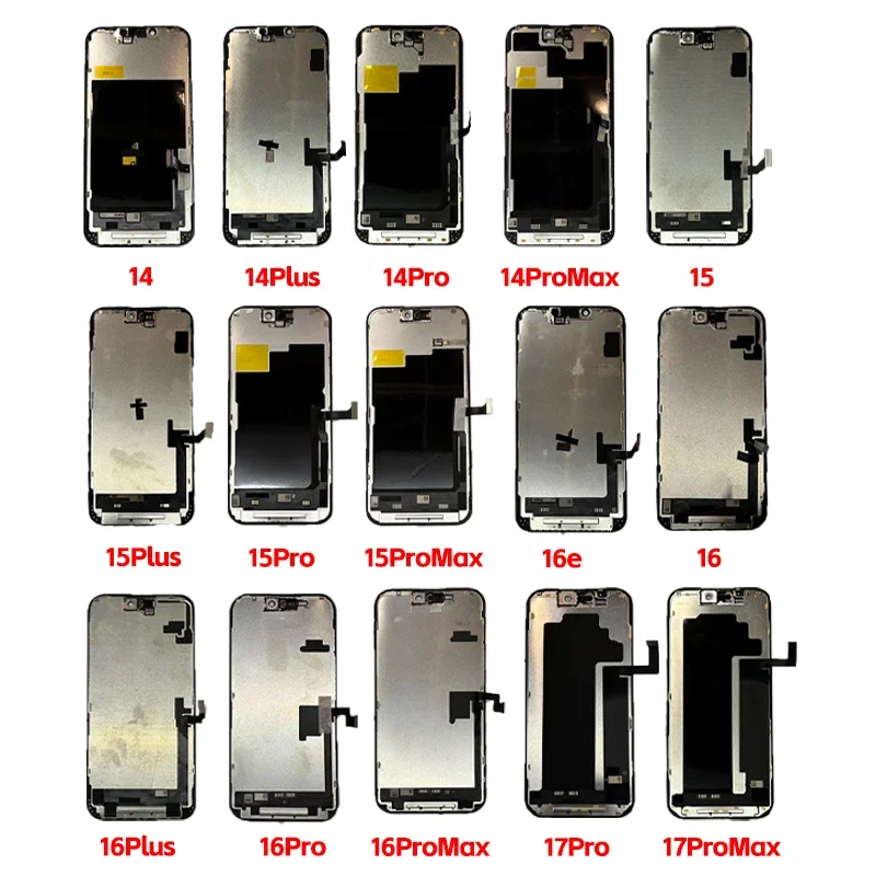 Wyświetlacz Incell do iPhone 11 12 13 14 15 16 17 Pro Max Mini, Ekran 3D z Digitizerem do iPhone X XR XS Max 14 15 16 Plus — zdjęcie produktu 3