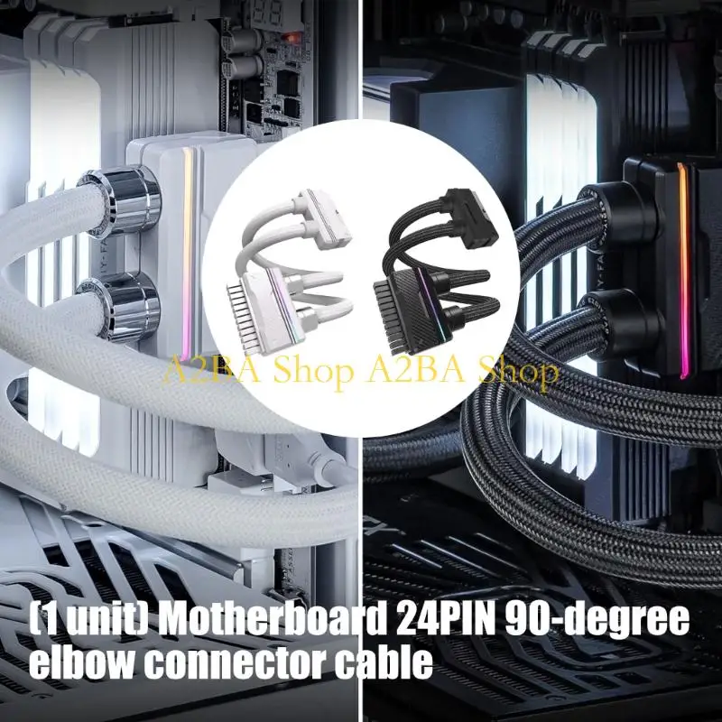 A2BA Toolless Installation 24Pin PSUs Power Extension Cable For Tower Case