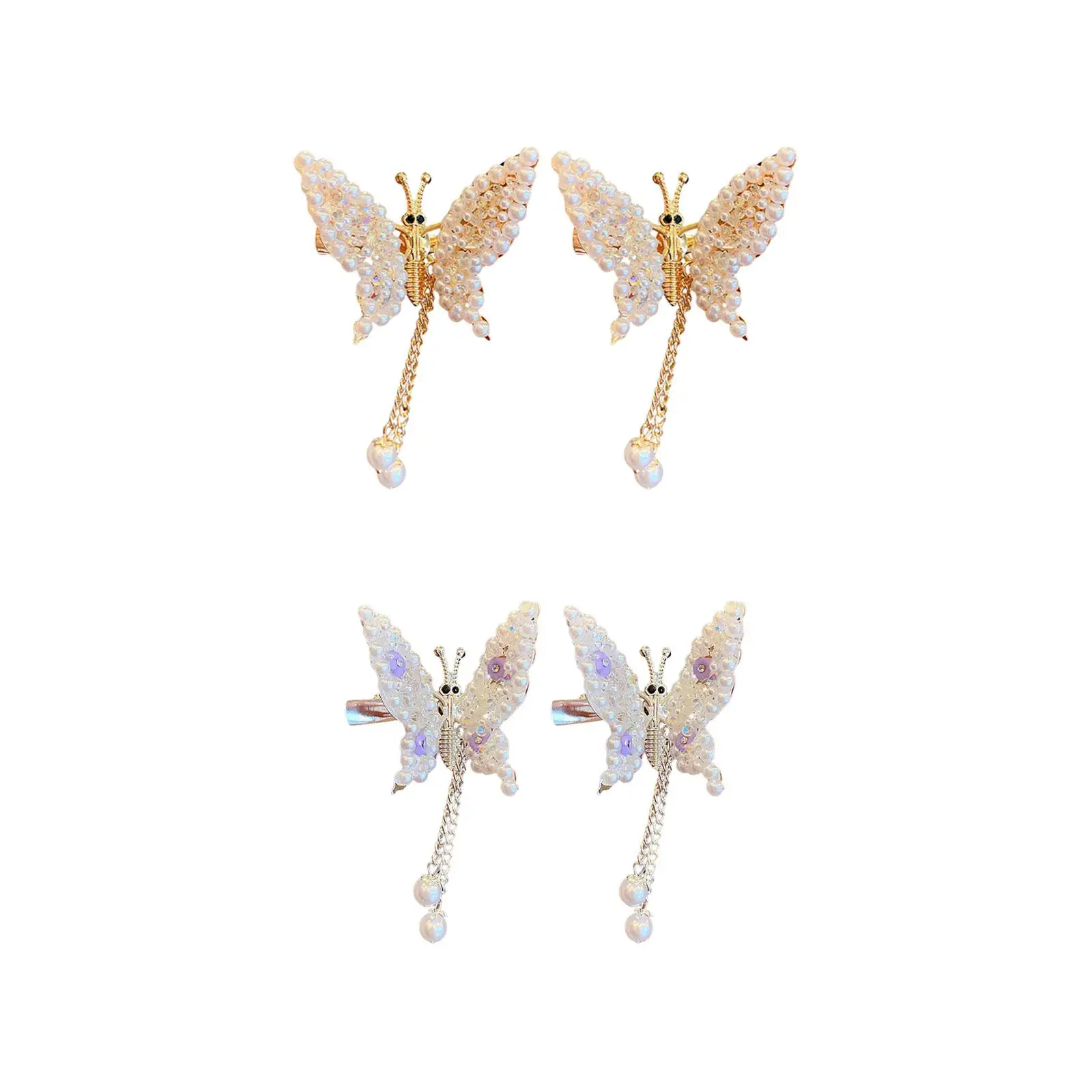 2шт движущиеся заколки для волос в виде бабочки декоративные заколки для волос в форме бабочки