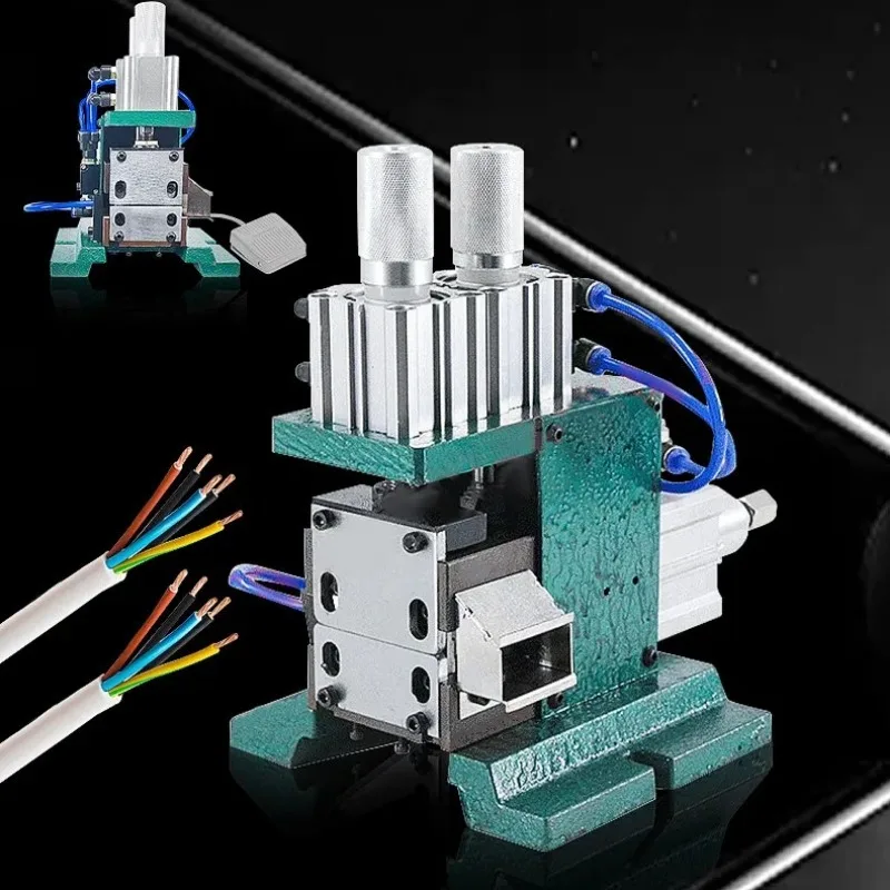 

3F pneumatic peeling machine sheathed wire small cable peeling machine