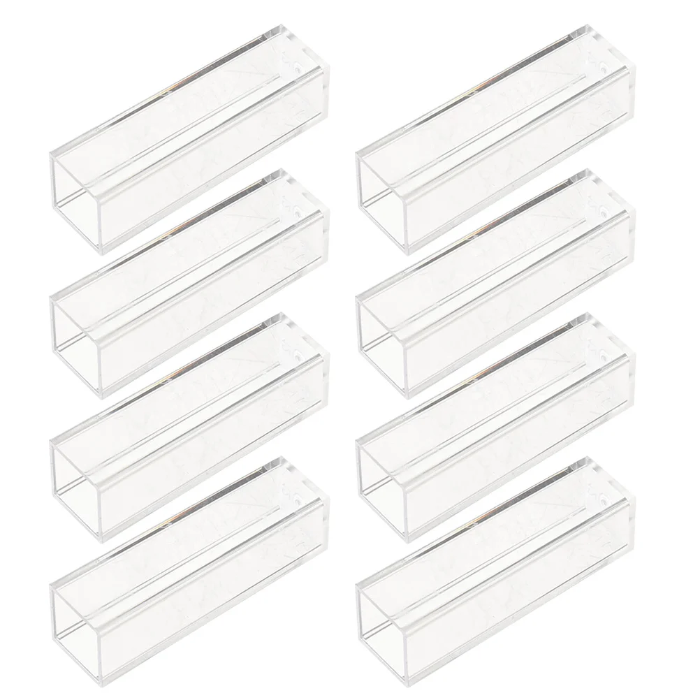 8 Pcs Disposable Cuvette Packing Cube Plastic Model Turntable Standard Cuvettes