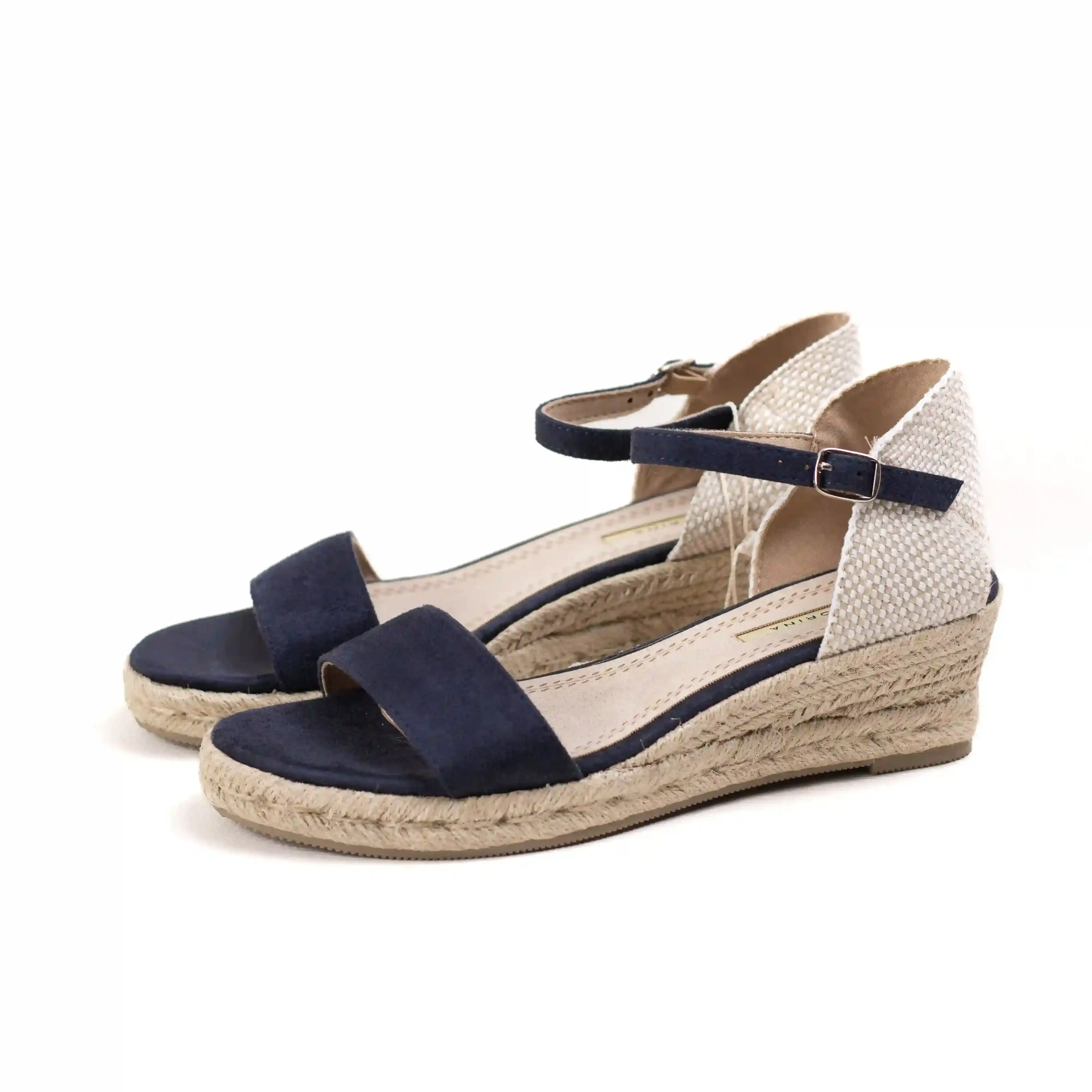 Mini esparto wedge sandals with buckle corina mynzi #7