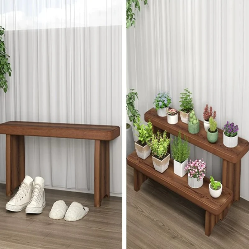 Extra Long Solid Wood Bench for Bedroom, Dining Table Seat, Mortise Tenon Construction, Sturdy Durable Stool, Home Minimalist