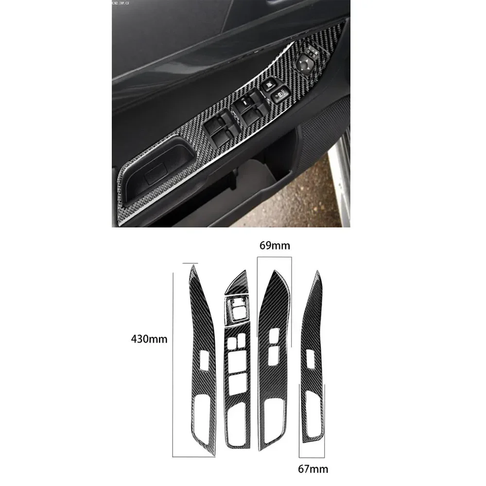 

1 Piece LHD Carbon or Black Windows Switch Cover for Lancer Cy Board for Fortis Cx Door Decoration Plate for Evo 10 X 5716A087