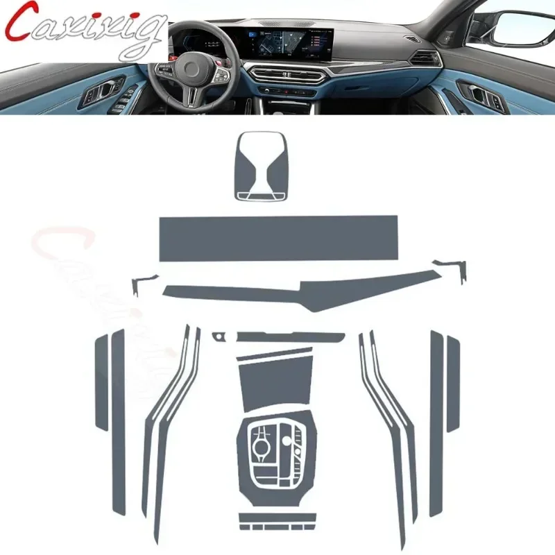 For BMW M2/M3 G87 G80 2023 Car interior Center console transparent TPU Paint protective film Anti scratch sticker LCD scree PPF
