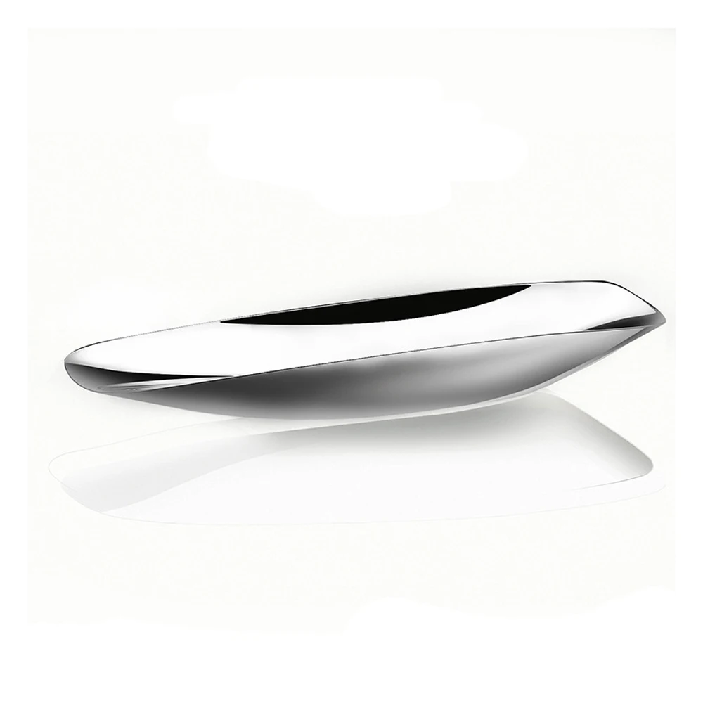 Nordic Stainless Steel Light  Disposable Fruit Plate Modern Coffee Table Nut Plate Snacks Dried Fruit Party Ornaments