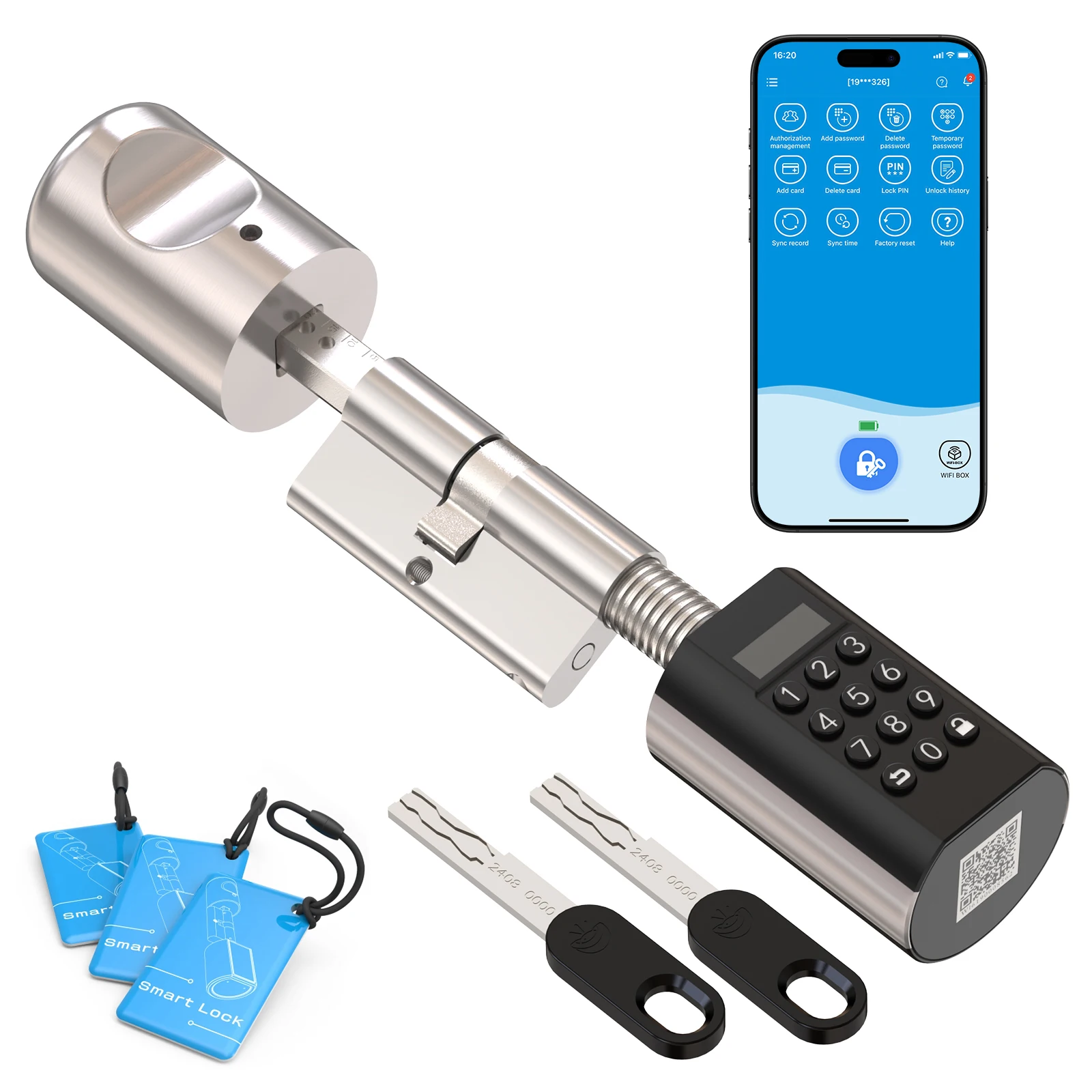 Smart Lock PCB71 Keypad Door Lock Cylinder