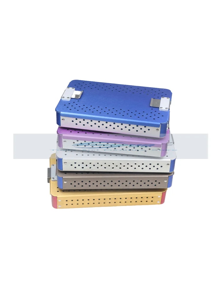 Aluminum Alloy Sterilization Box Medical Surgical Instruments Medical Surgical Tools High Temperature and Pressure Resistance