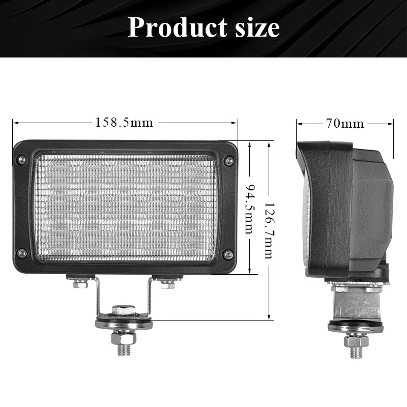 6 Inch 45W Offroad Car High Quality Spot Flood LED Work Light For SUV ATV 4x4 Excavator Dozer Tractor Jeep Pickup Truck Forklift