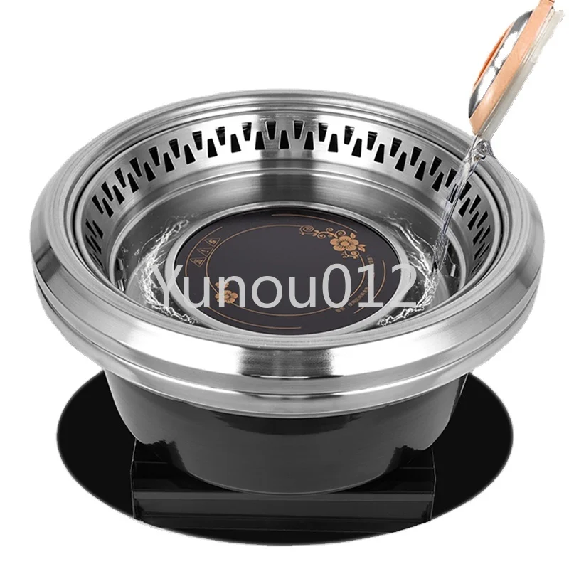 Commercial barbecue equipment embedded  Design round stove for restaurant smokeless electric oven