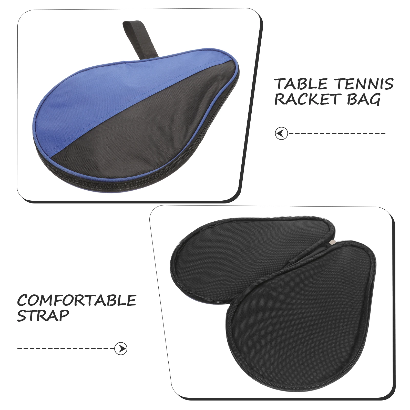 

Table Tennis Case Color Table Tennis Case Contrast Organizer Storage Paddle Bat Cases Protective Bag For Sports