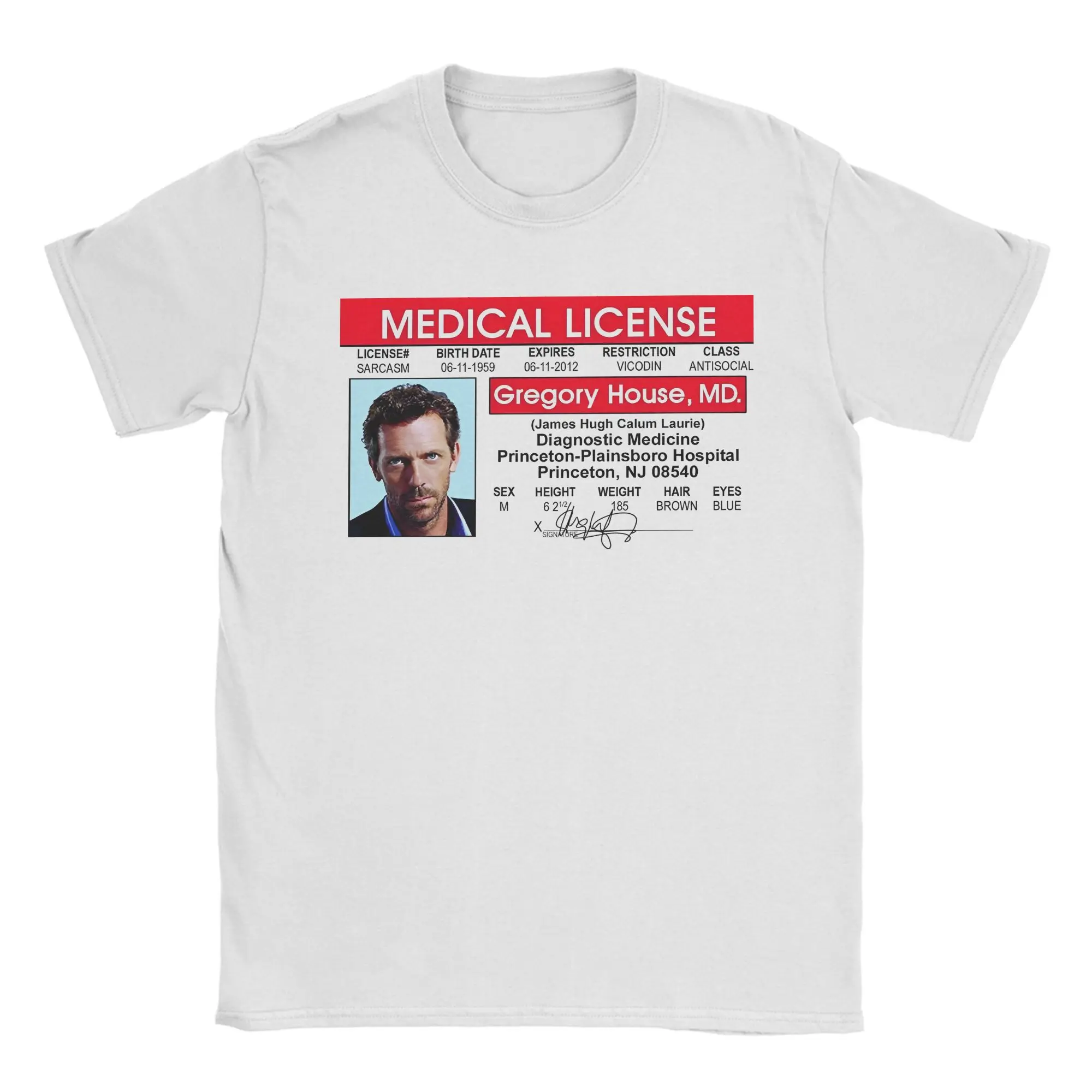 Dr Gregory House (3) T Shirt Summer  Pure Cotton T-Shirts For Adult Hippie Casual Tee Shirt Short Sleeve Streetwear Top Tees