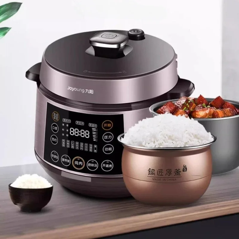 new  6L Large Capacity Pressure CookerHousehold Double Ball Multifunctional Smart Rice Cooker Automatic Pressure Cooker 220V