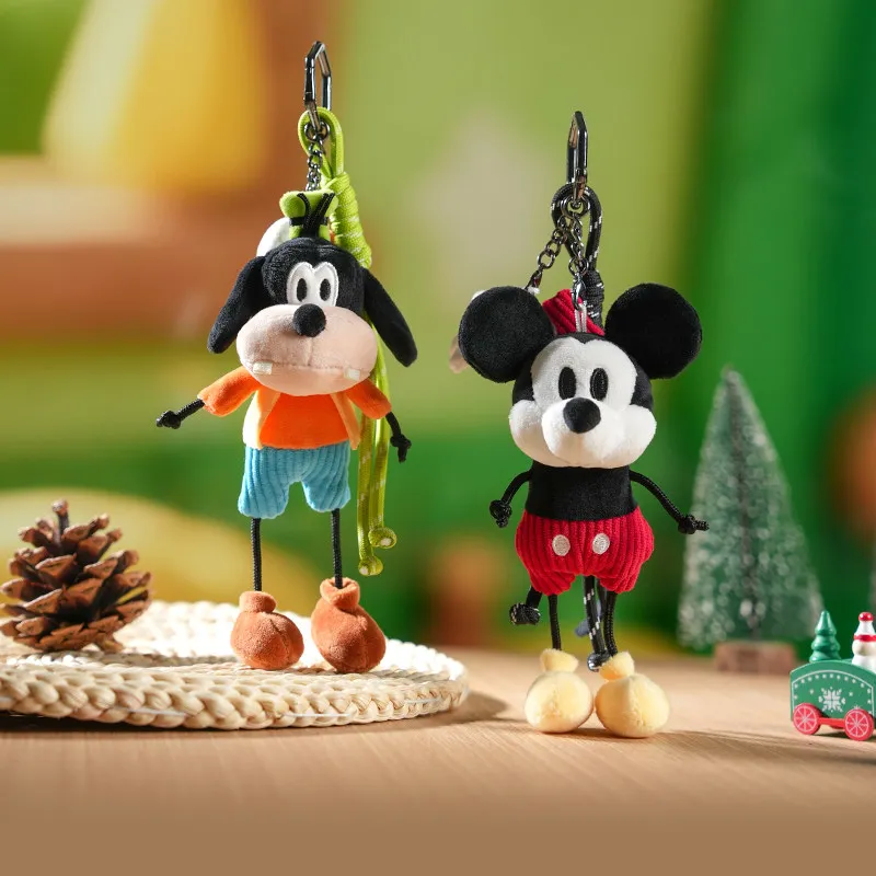 

Original Disney potdemiel Mickey Stitch Donald Duck Plush Toys Fantasy Toy Story Pendant Bag Plush Keychain Birthday Gift