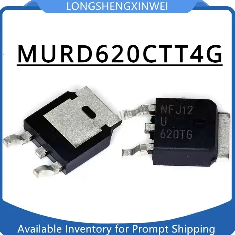 1PCS New Original MURD620CTT4G Patch TO-252 Silk-printed U620TG Rectifier Triode