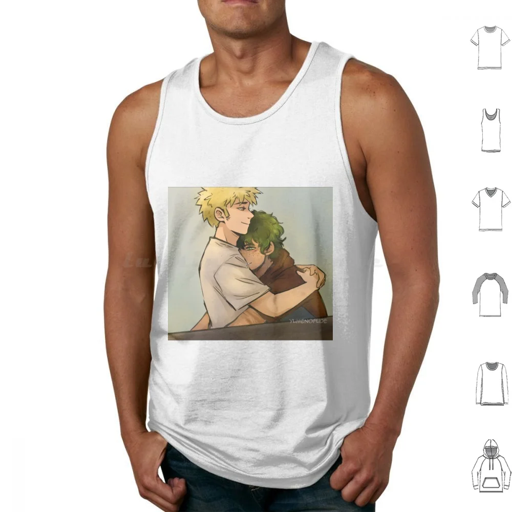 Tightly Tank Tops Print Cotton Bakudeku Dekubaku Katsudeku Katsuki Bakugou Katsuki Bakugo Bakugo Katsuki Bakugou