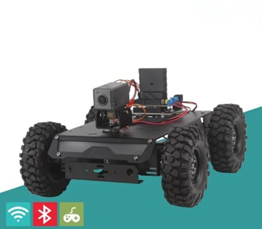 4WD RC Tank Wireless VIdeo Remote Control Motor Trolley Support 4G Robot Car for C++ Robot DIY Kit Vscode Programmable Robot Car