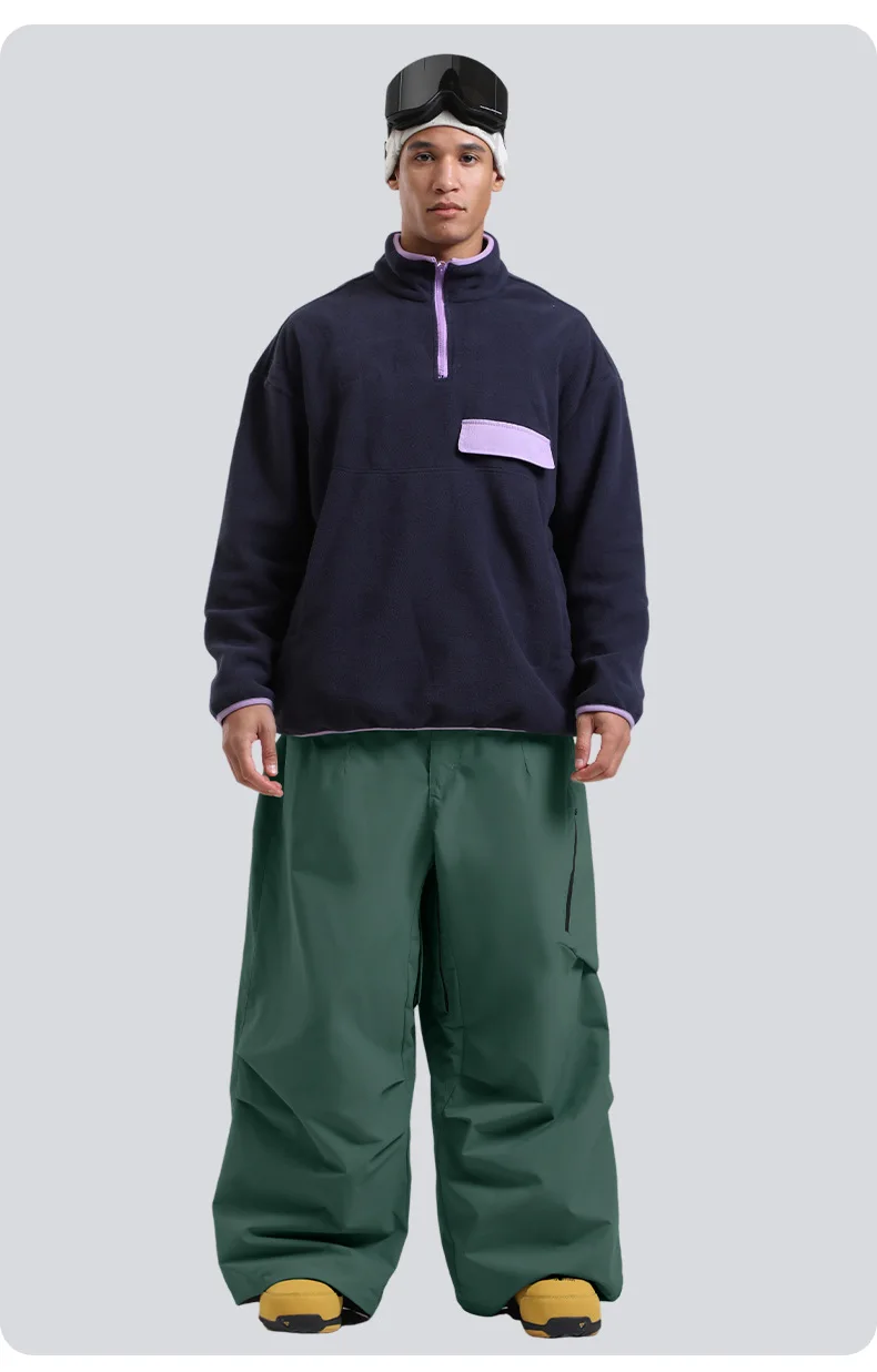 Gsou Snow Herren- und Damen-Snowboardhose, wasserdichte, winddichte Skihose, Thermo-Winter-Arbeitskleidung, lockere Passform, Outdoor-Sportbekleidung – Detail 9