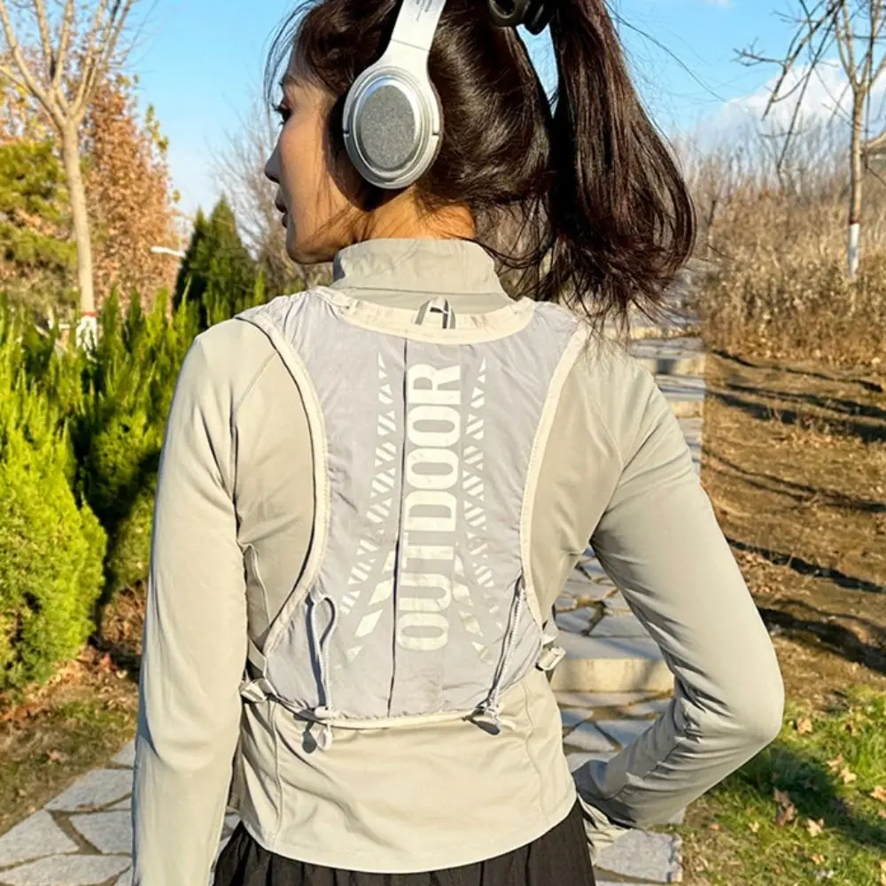 Nylon Hydration Backpack Breathable Vest Style Running Vest Multiple Pockets Lightweight Trail Running Backpack For Women Men