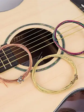 Miwayer  Acoustic Guitar Strings (6-Piece Set)  High Carbon Steel Core with Rust-Resistant Coating, Warm & Rich Tone